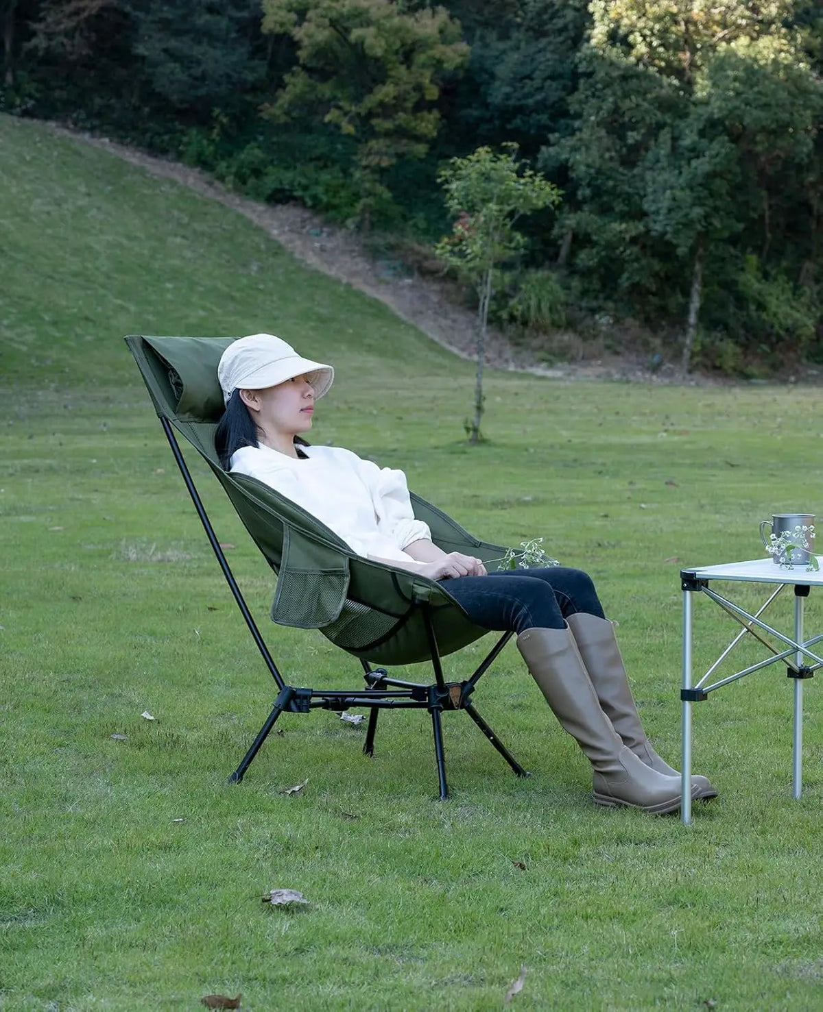 Ytyin Ultralight Folding Beach Chair With Anti Sinking Feet
