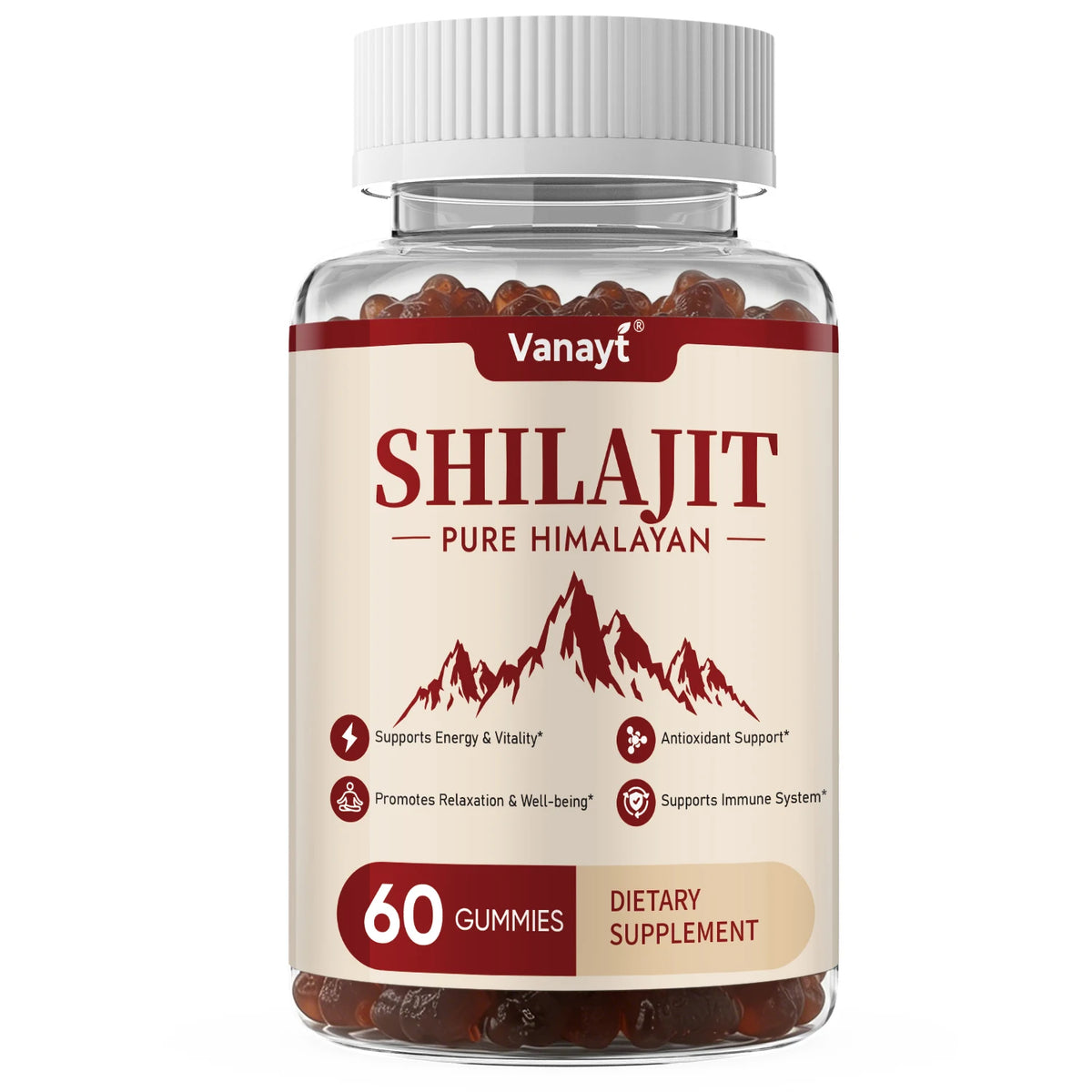Vanayt Pure Himalayan Shilajit Gummies With Ashwagandha And Ginger