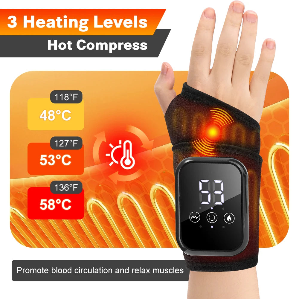 Agdoad Electric Heating Wrist Massager For Pain Relief