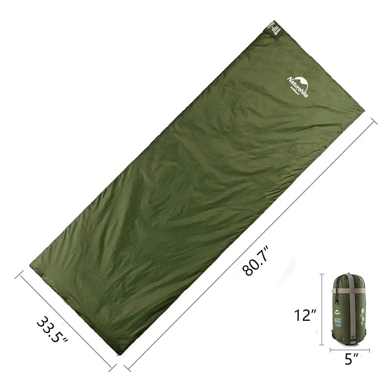 Naturehike Ultralight Envelope Sleeping Bag Portable Summer Camping