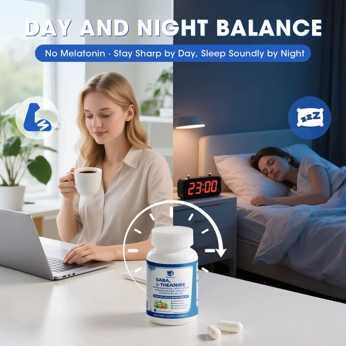 Beworths GABA Capsules With Ashwagandha For Sleep And Focus