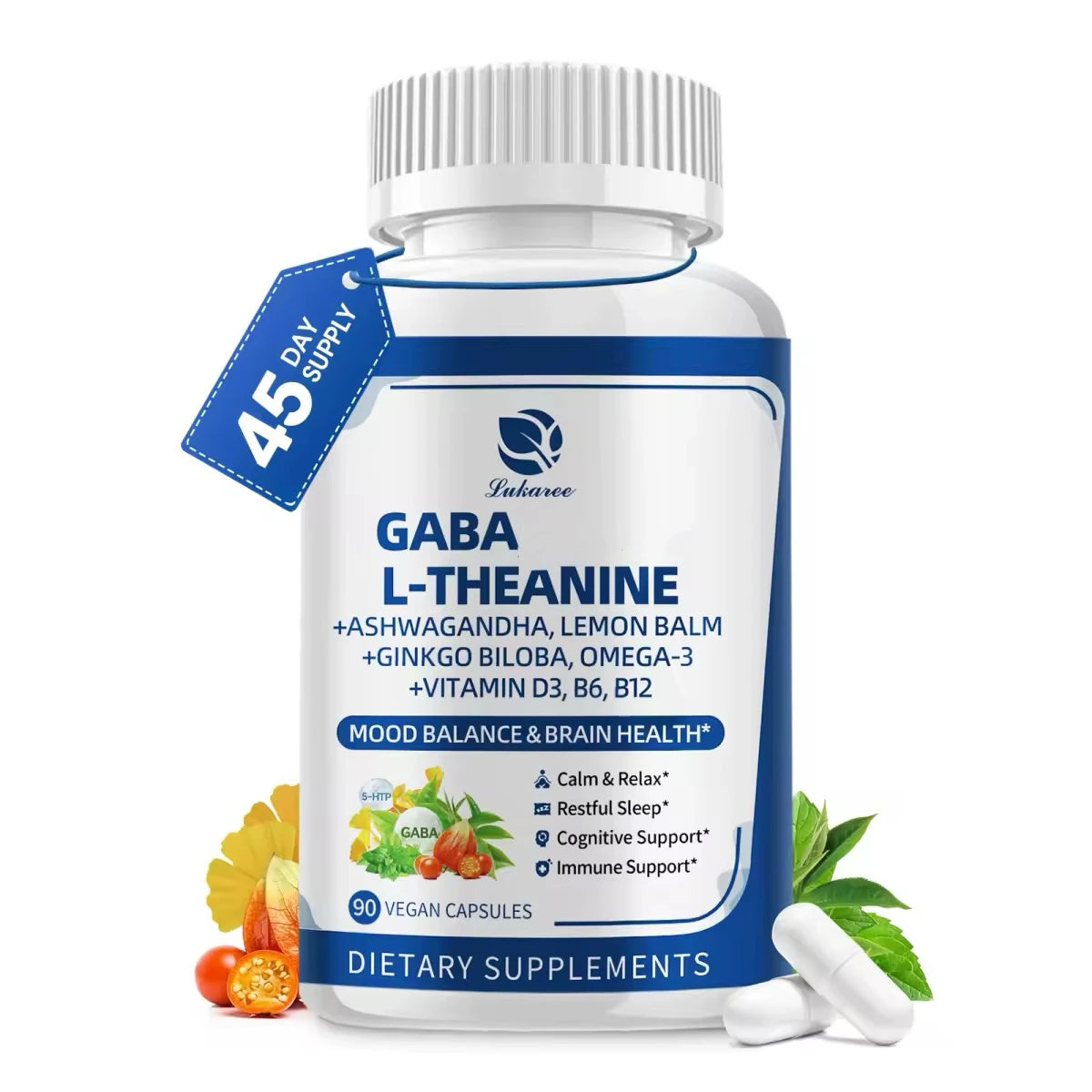 Beworths GABA Capsules With Ashwagandha For Sleep And Focus