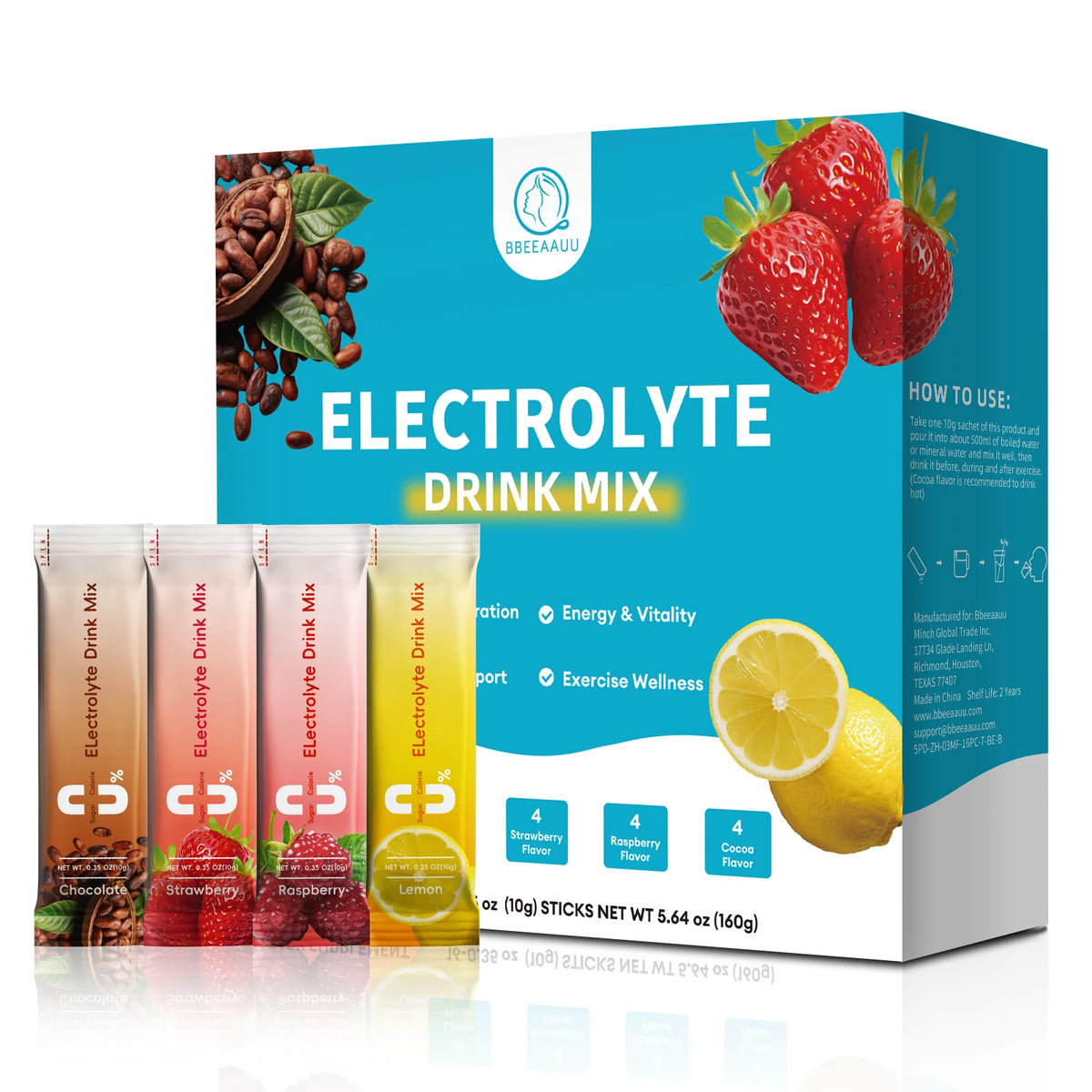 Beworths Sugar Free Electrolyte Powder For Quick Hydration And Energy