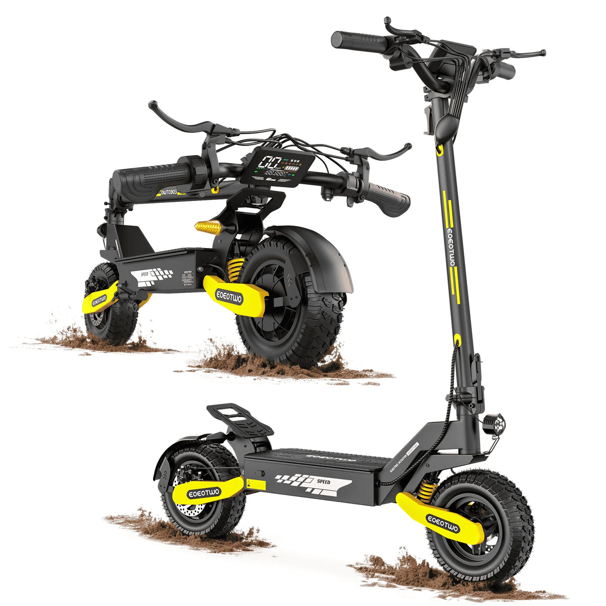 EOEOTWO 1200W Off Road Electric Scooter For Adults Foldable