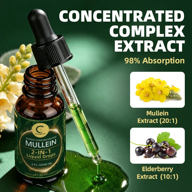 Minch Mullein Leaf Extract Drops For Respiratory Support
