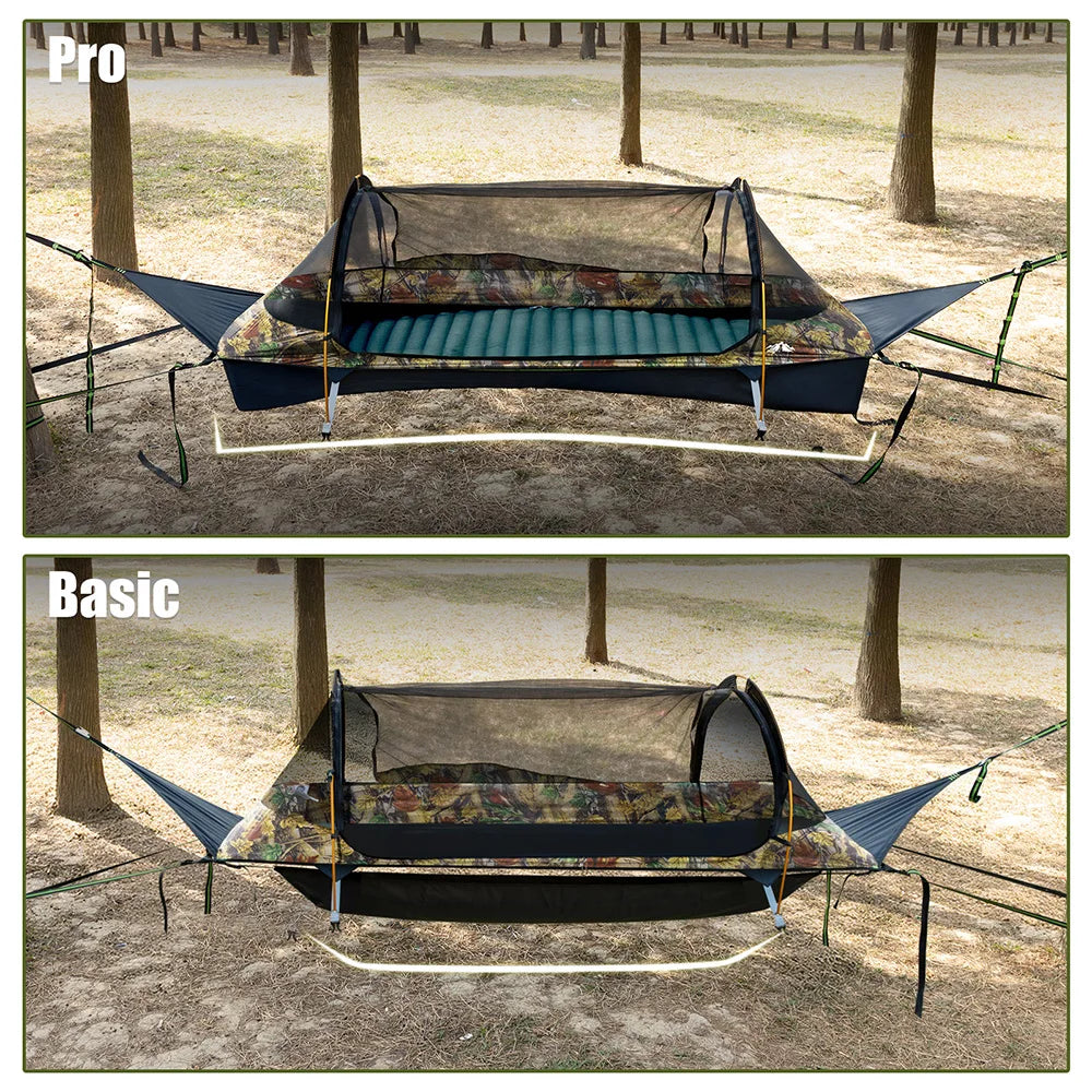 Night Cat Waterproof Flat Lay Hammock Tent With Mosquito Net