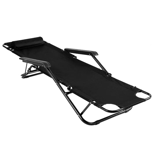 Heavy Duty Portable Folding Reclining Chair For Outdoor Camping
