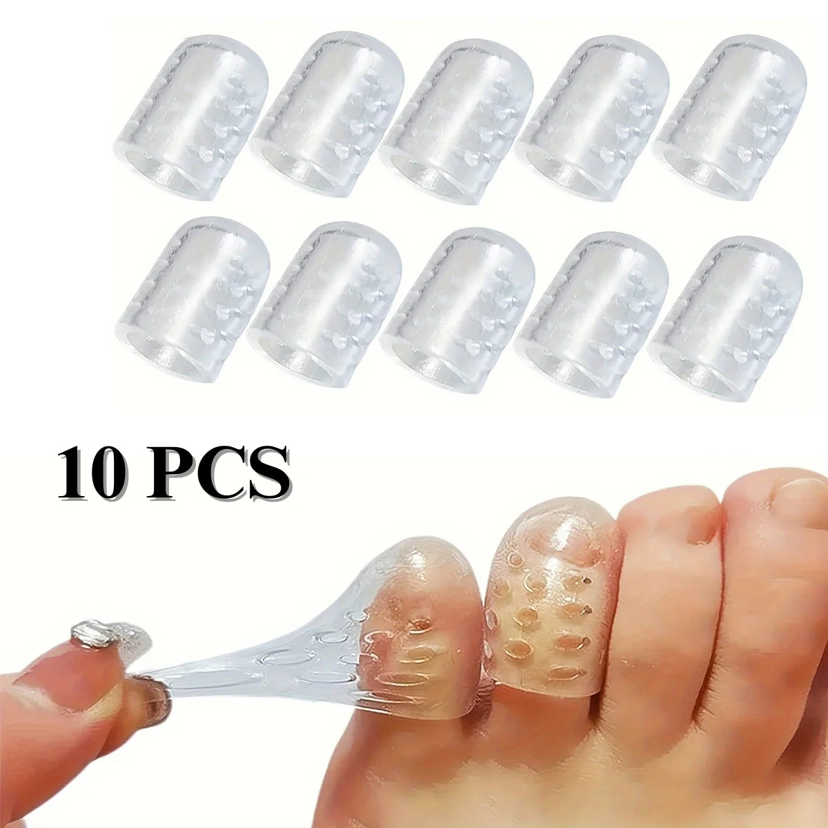 Breathable Soft Gel Toe Protector Sleeves Anti Friction Foot Care