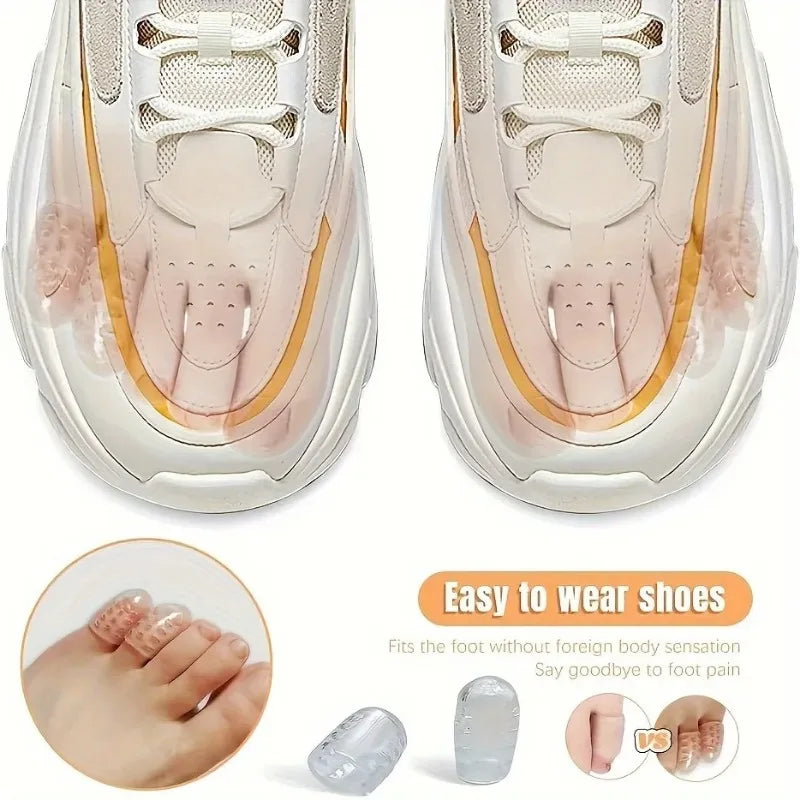 Breathable Soft Gel Toe Protector Sleeves Anti Friction Foot Care