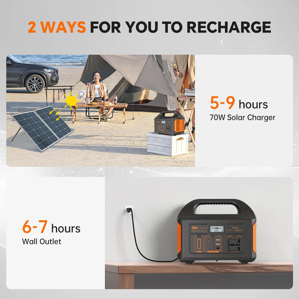 GaiaRay 500W Portable Solar Power Station With LED Display