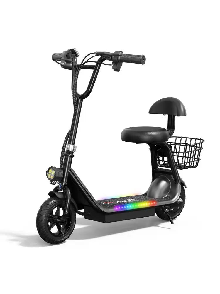 Eilleo Spacewalk Kids Electric Scooter Bluetooth Speaker Foldable Seat