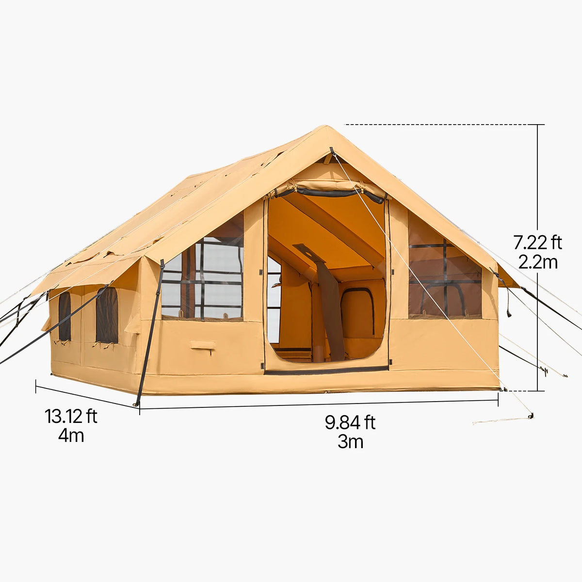 Vevor Inflatable Camping Tent With Hand Pump And Skylight