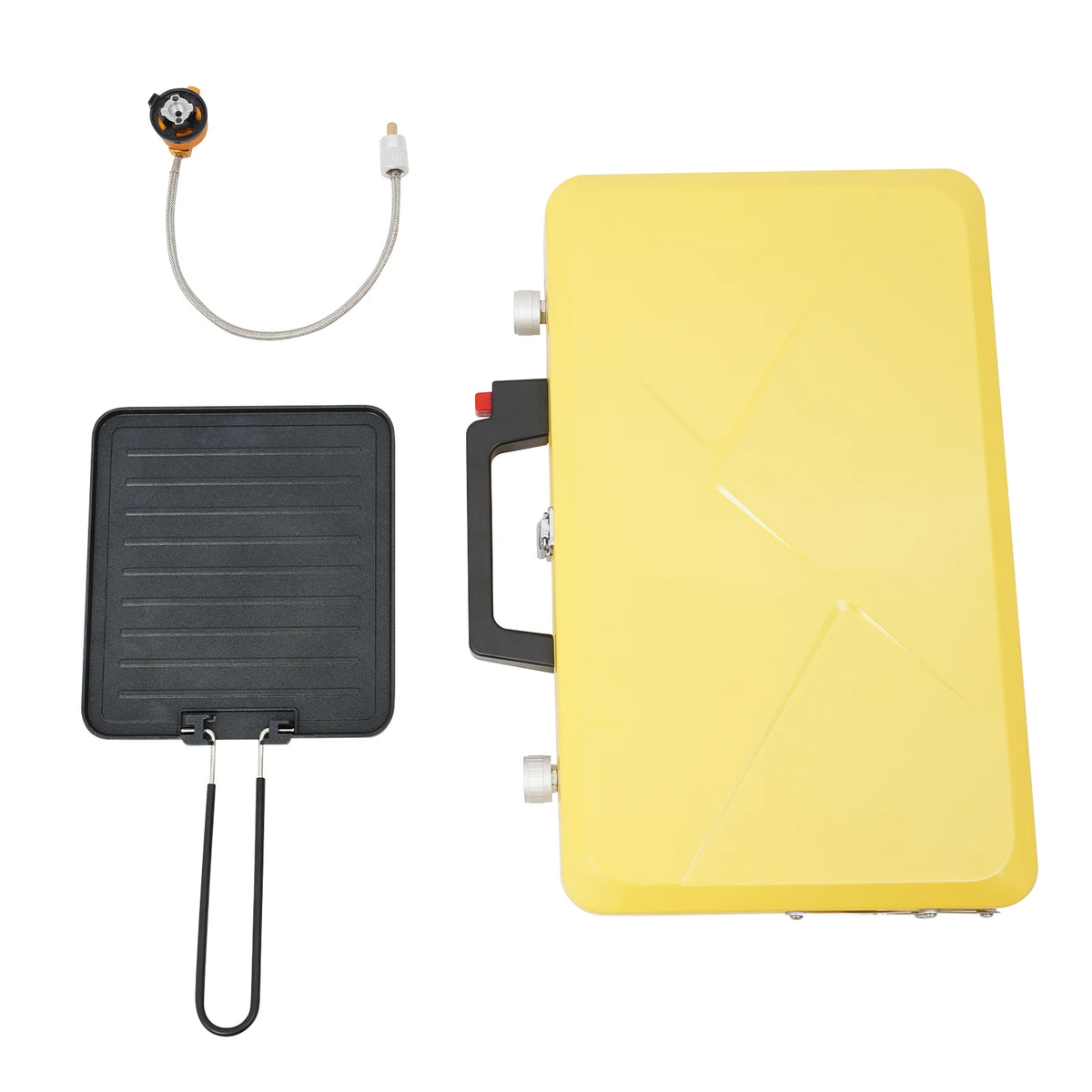 Portable Two Burner Gas Camping Stove With Piezo Ignition