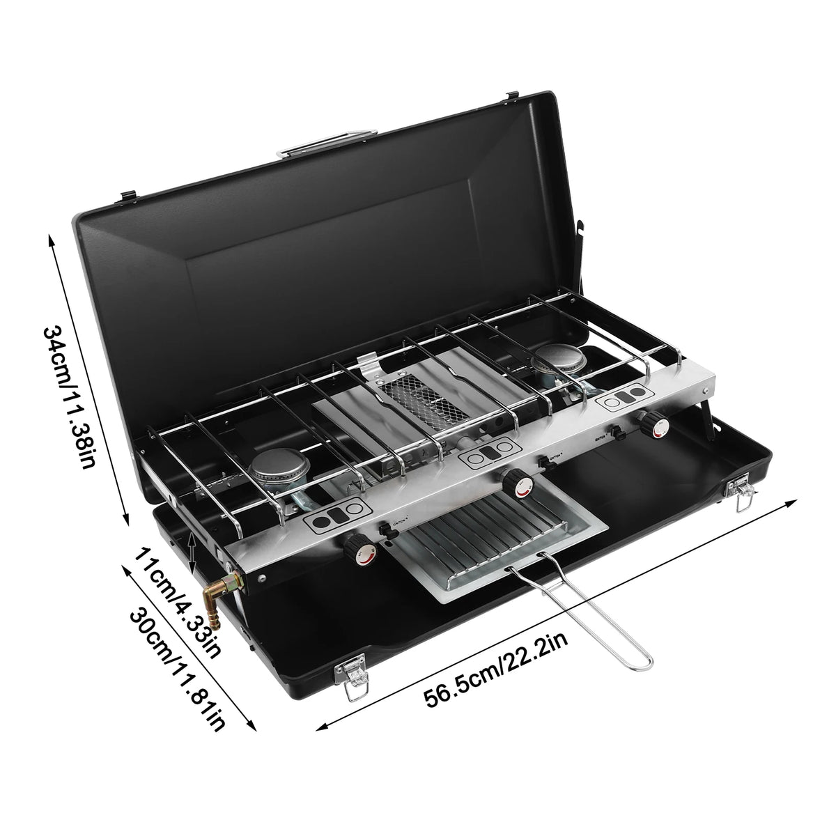Portable 4.5kW Gas Camping Stove For Outdoor BBQ And Picnic