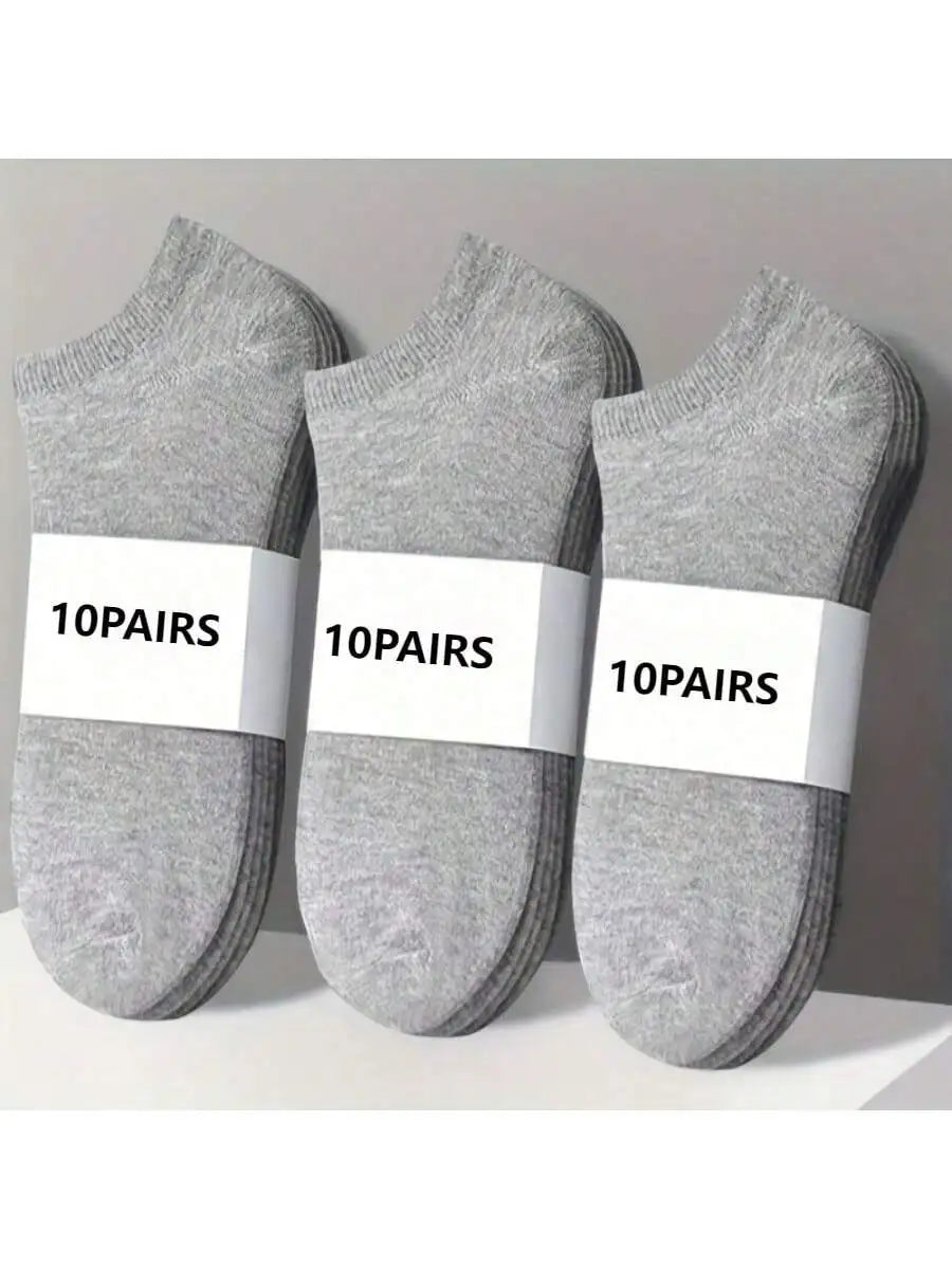 Soft Absorbent Polyester Ankle Socks for Daily Wear and Casual Outing