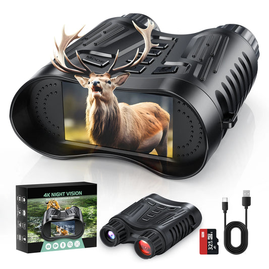 DIYIMIN Night Vision Binoculars With 4K Video And 8X Magnification