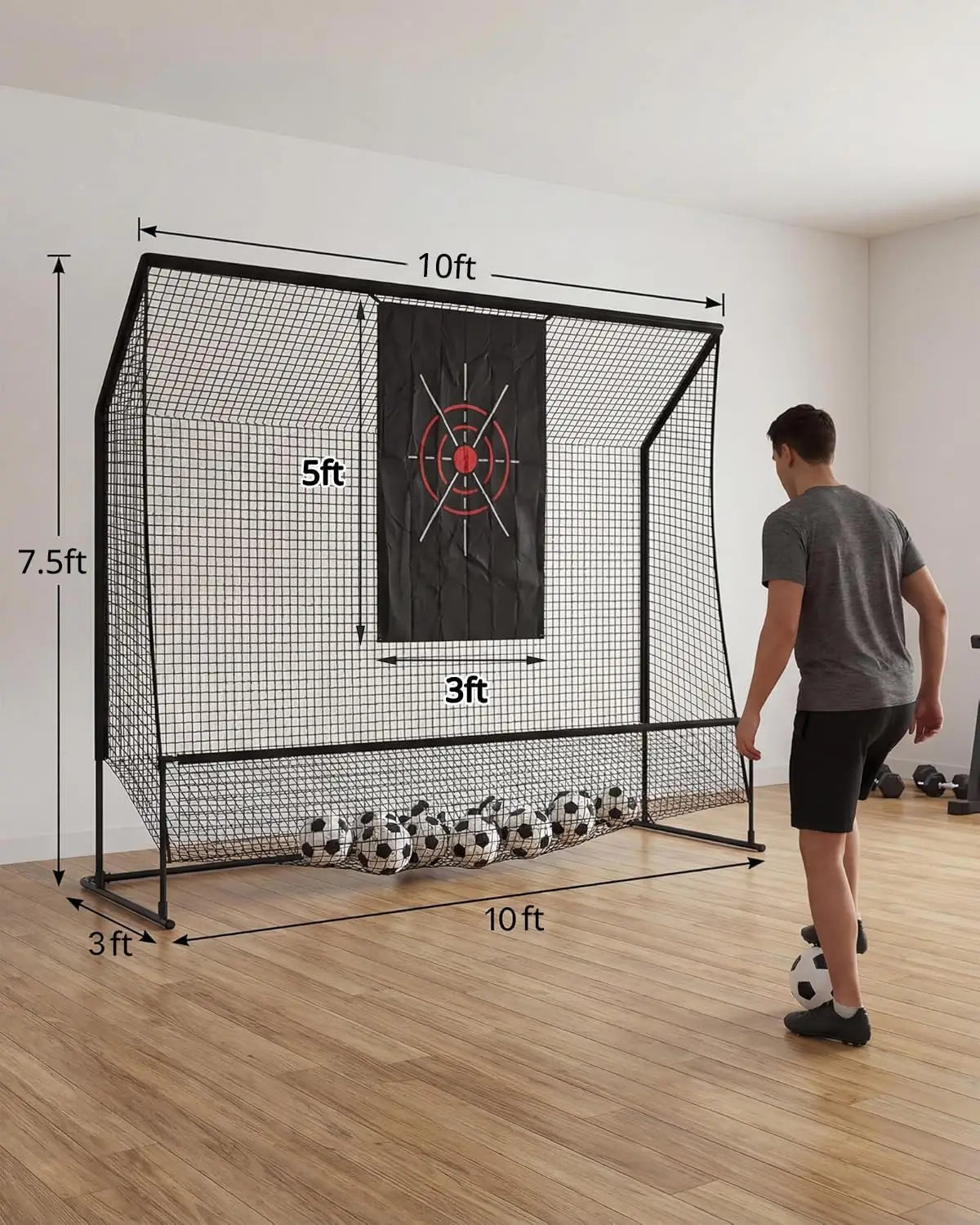 HiMISS Heavy Duty Golf Practice Net Swing Trainer With Bag