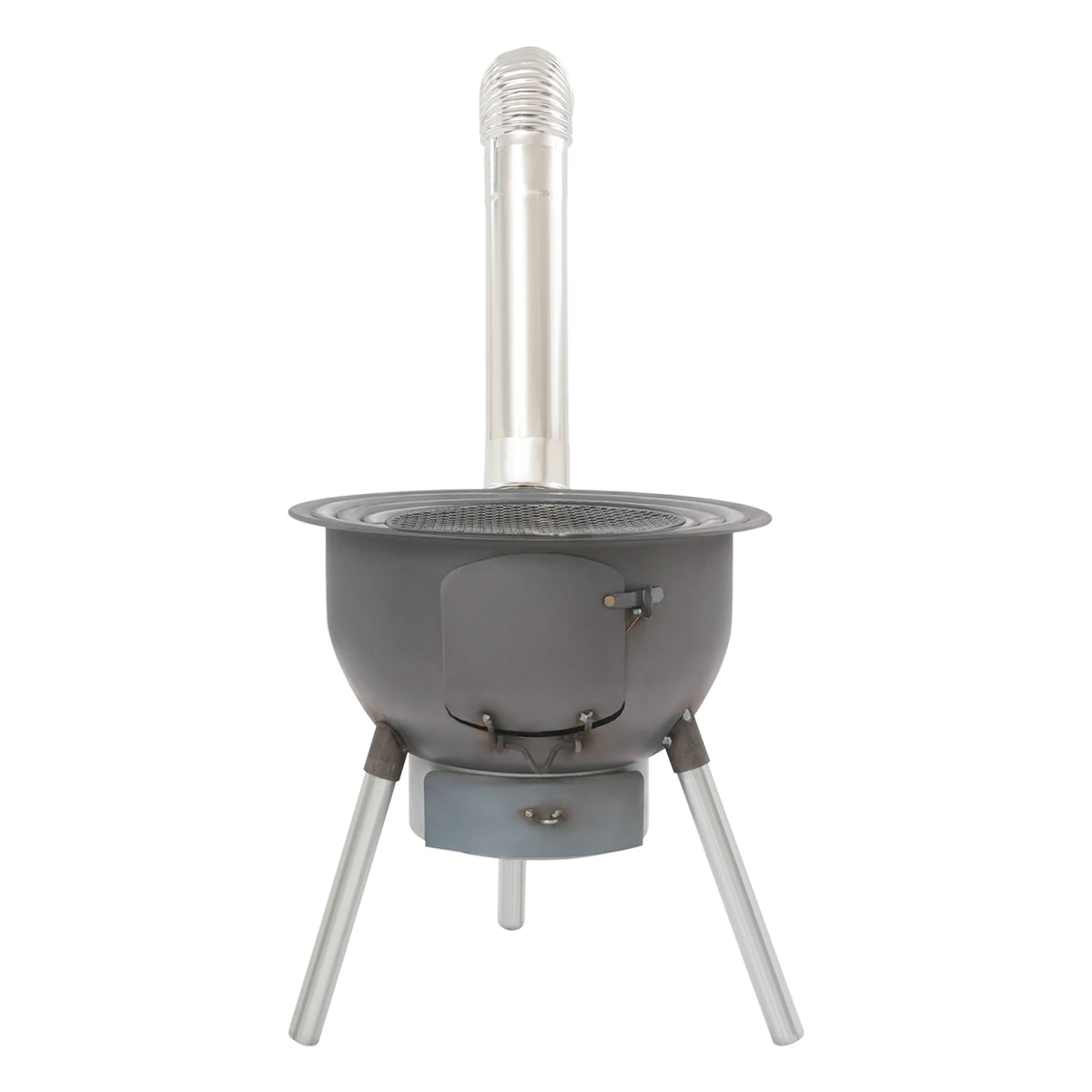 Portable Wood Stove Fire Pit With Grill Grate For Camping