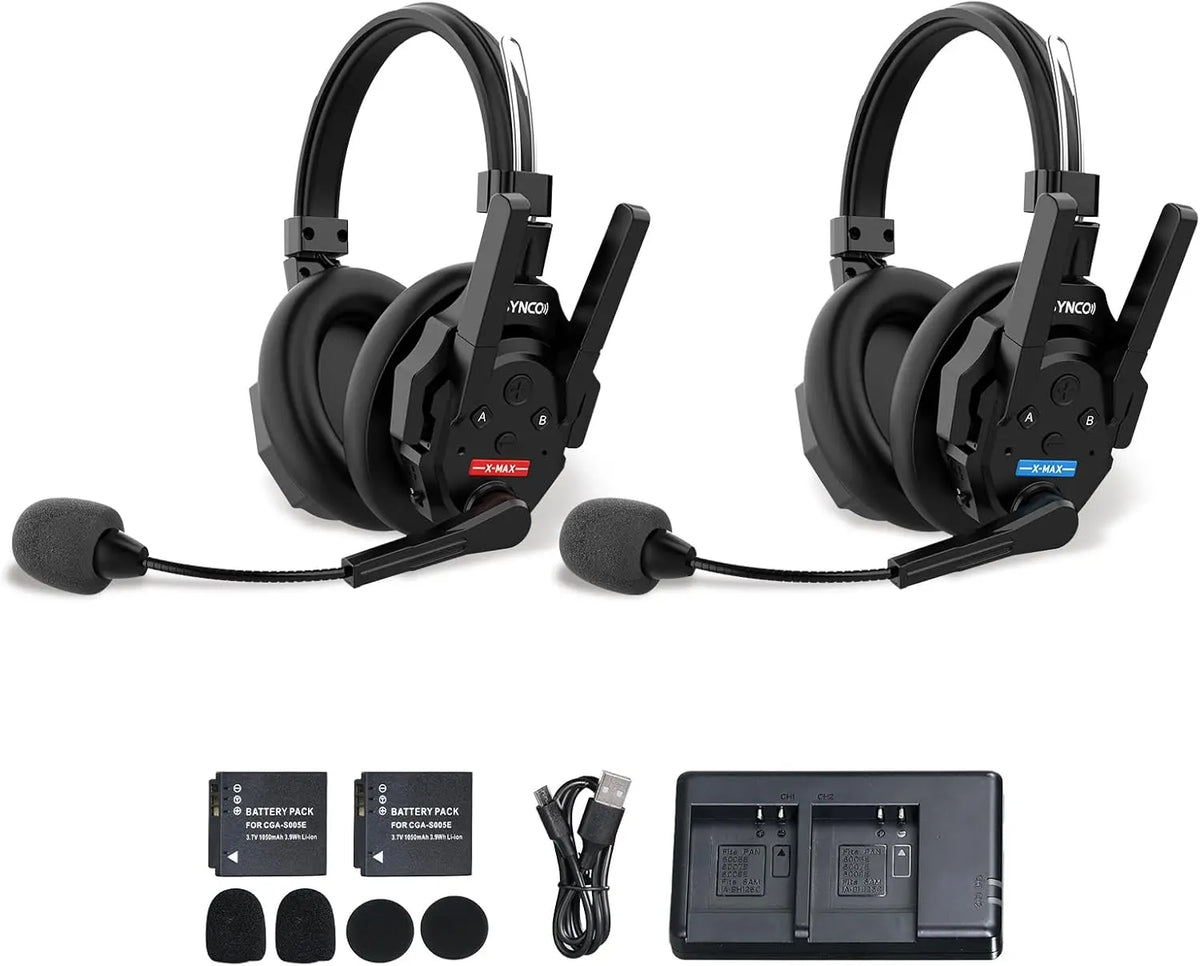 Synco Xtalk Xmax2 Wireless Intercom Headset System With Noise Reduction