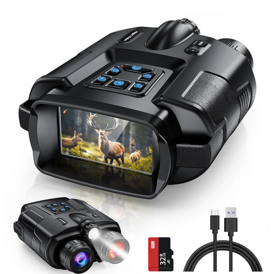 USB Rechargeable 4K Night Vision Binoculars With Infrared Digital Zoom