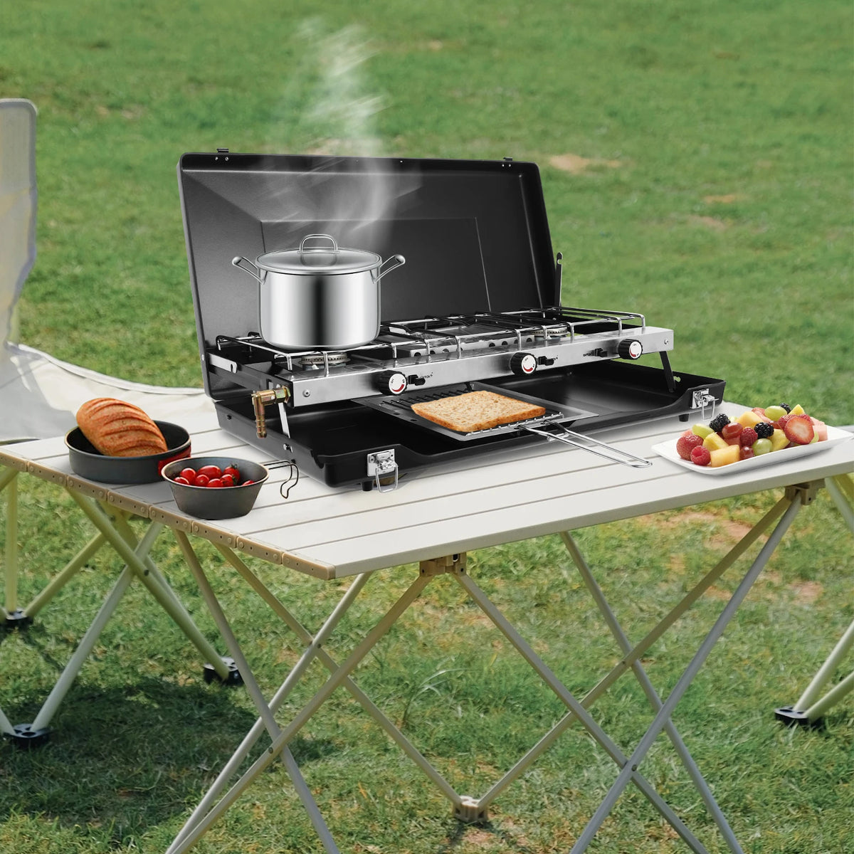 Professional Portable Gas Camping Stove For Outdoor Cooking