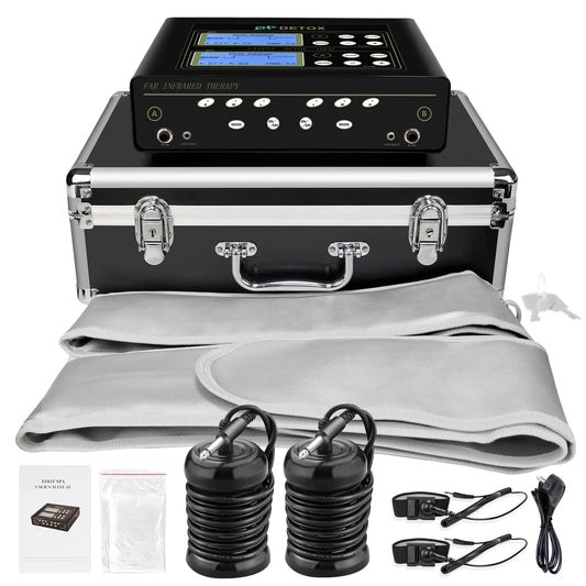 Salon Dual Ionic Foot Bath With Infrared Heating Waist Massager