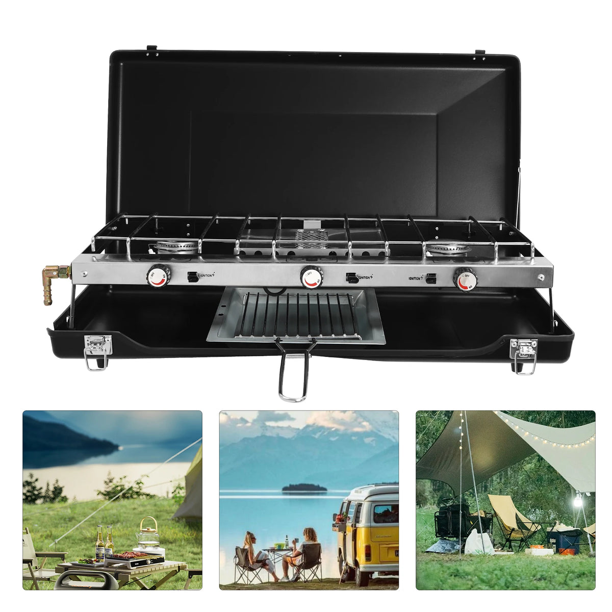 Professional Portable Gas Camping Stove For Outdoor Cooking
