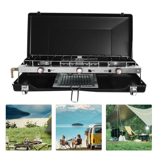 Portable 4.5kW Gas Camping Stove For Outdoor BBQ And Picnic