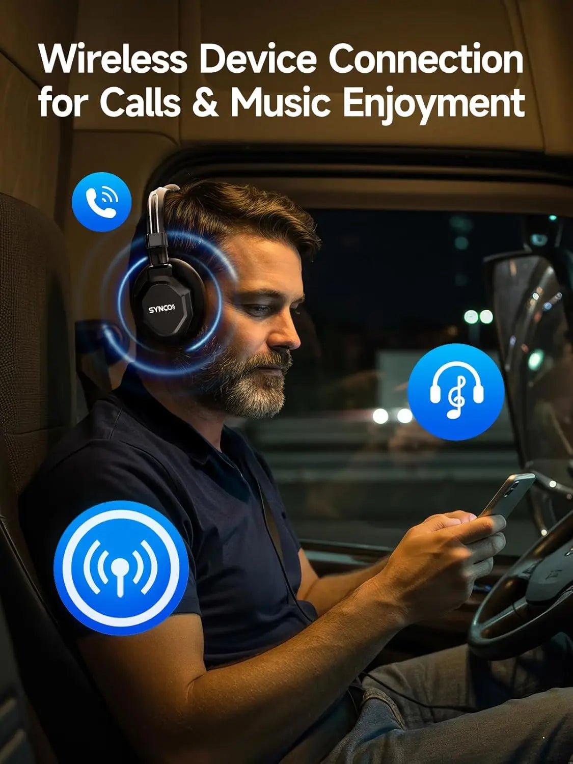Synco Xtalk Xmax2 Wireless Intercom Headset System With Noise Reduction