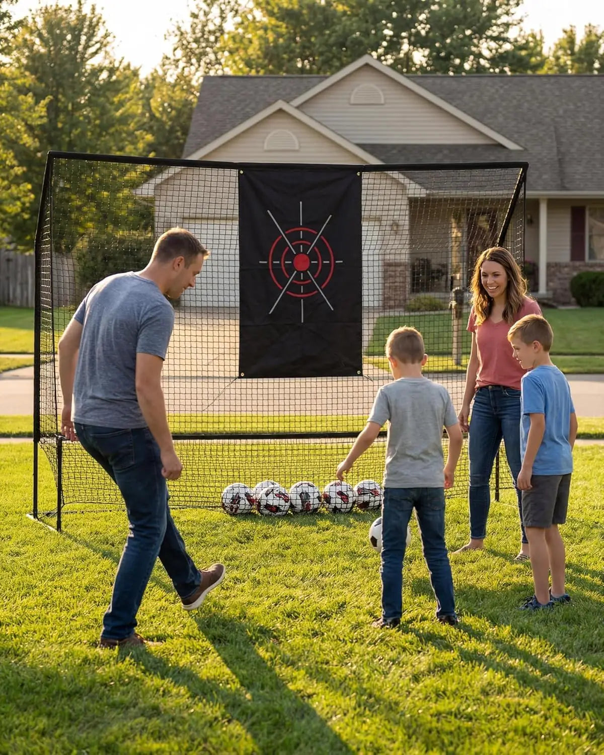 HiMISS Heavy Duty Golf Practice Net Swing Trainer With Bag