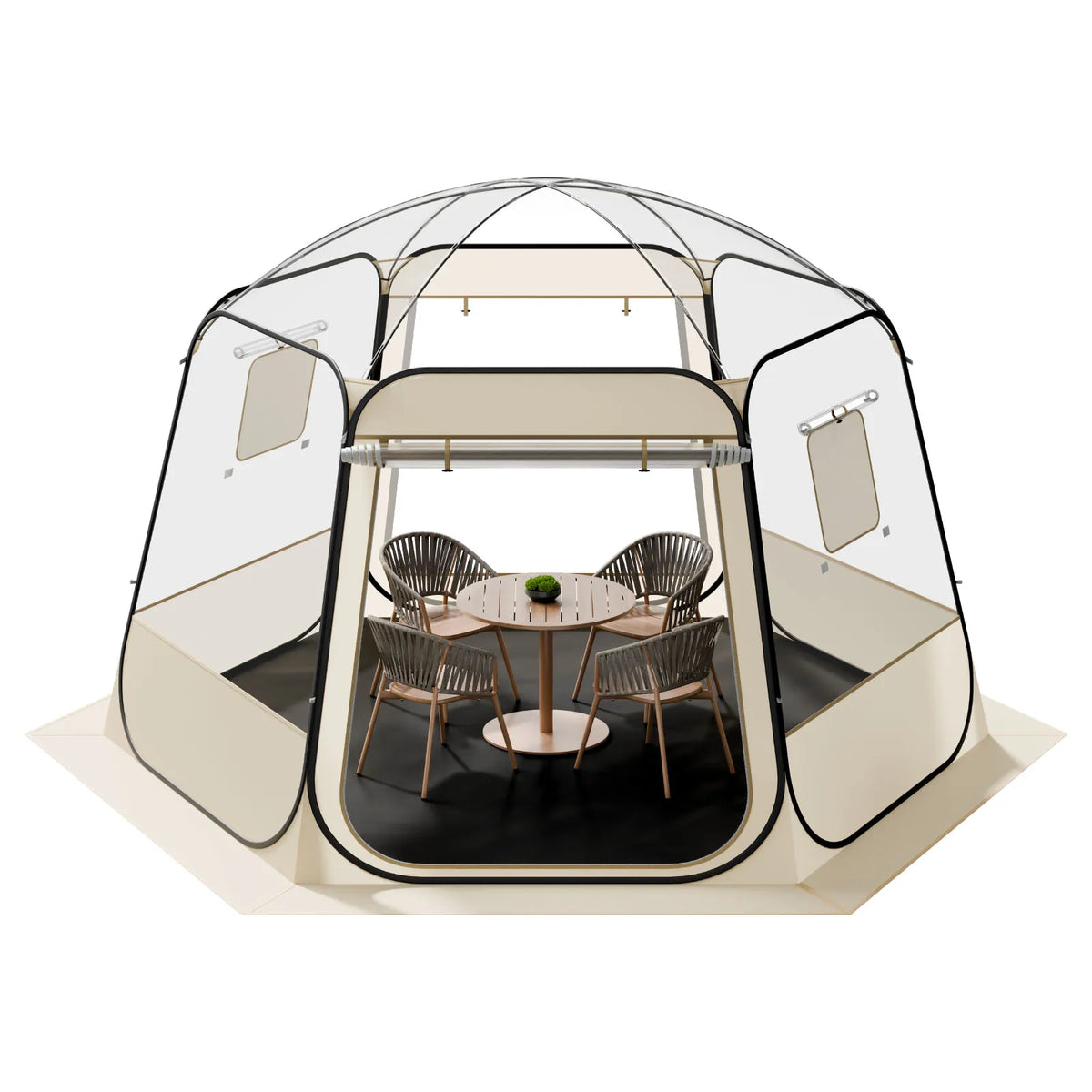 SucceBuy Clear Pop Up Dome Tent For Outdoor Camping Gardens