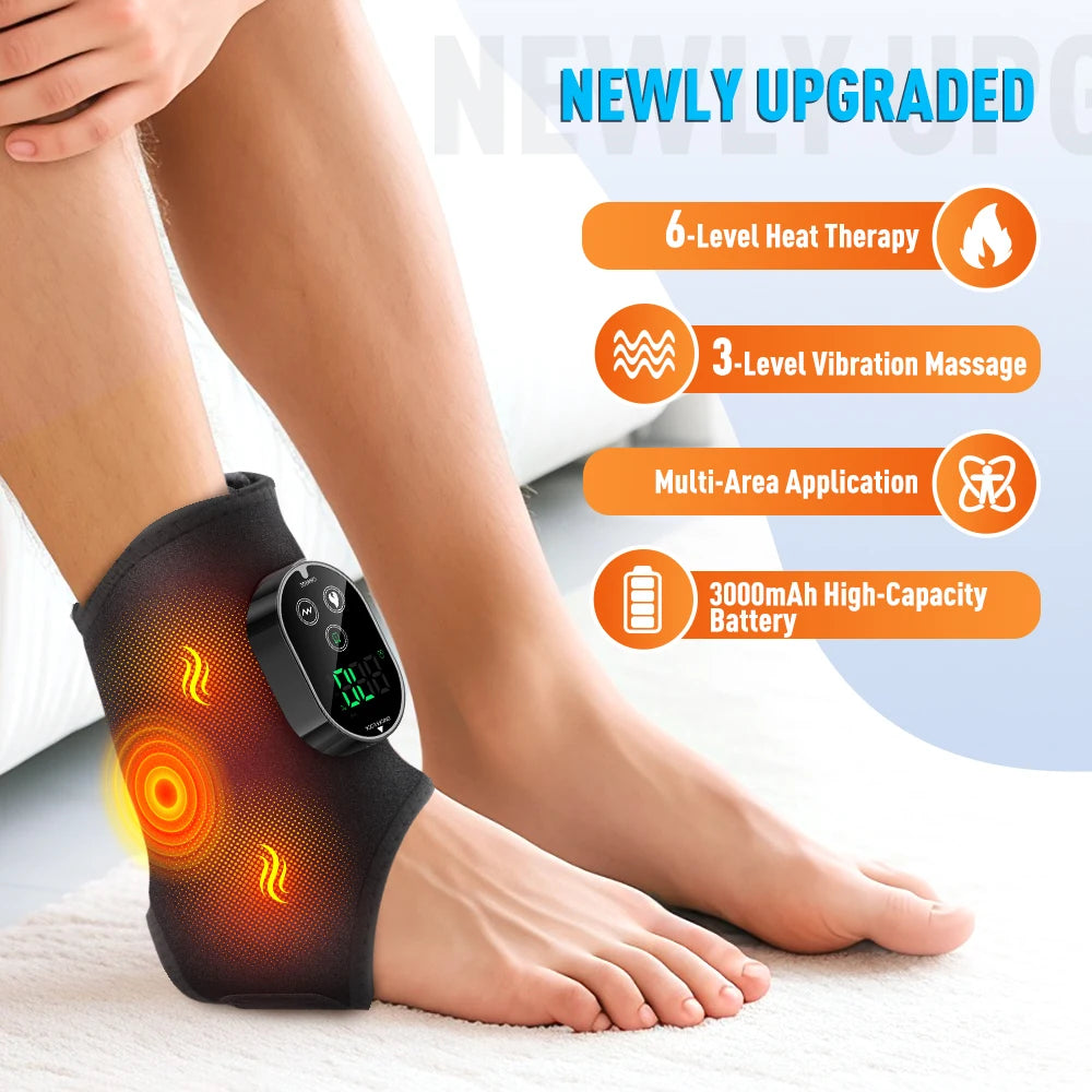 Hailicare Heat And Vibration Massager For Ankle Calf Foot