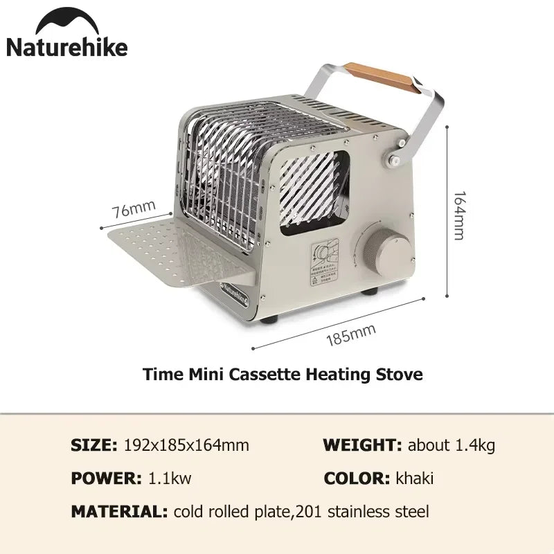 Naturehike Portable Mini Cassette Camp Heater For Indoor Outdoor Camping
