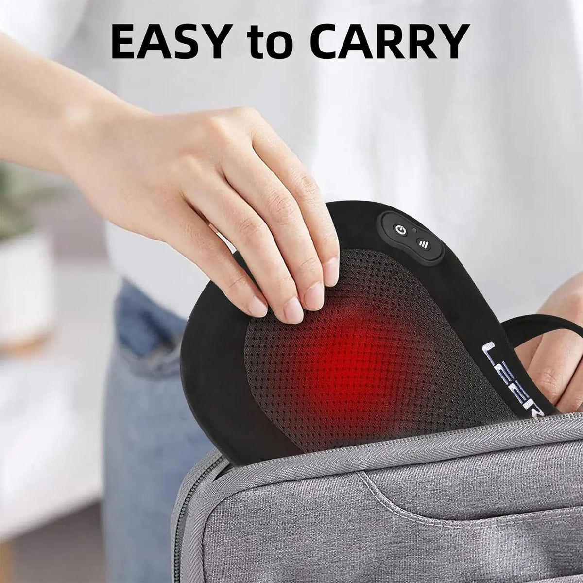 Leercon Portable Shiatsu Back And Neck Massager With Heat