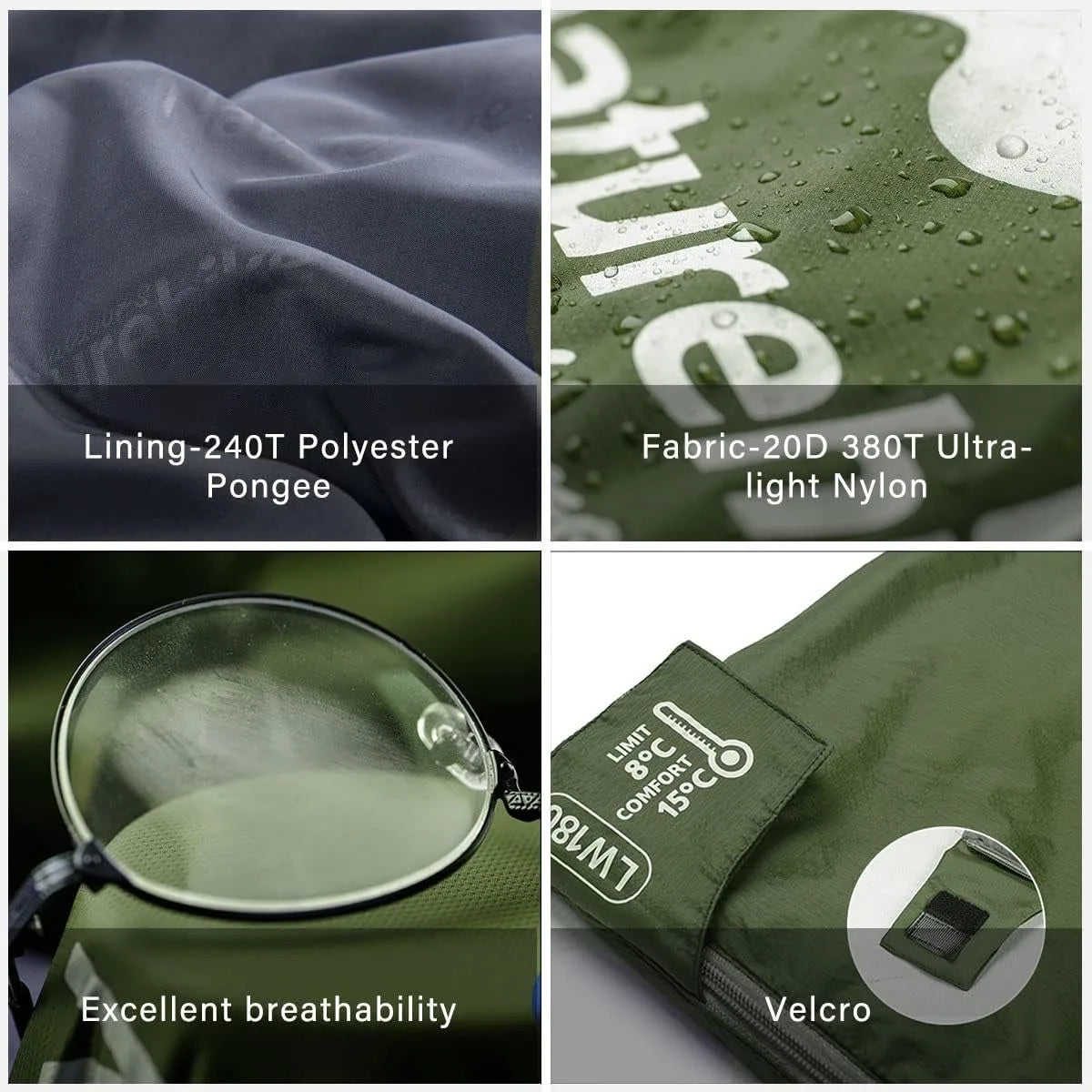 Naturehike Ultralight Envelope Sleeping Bag Portable Summer Camping