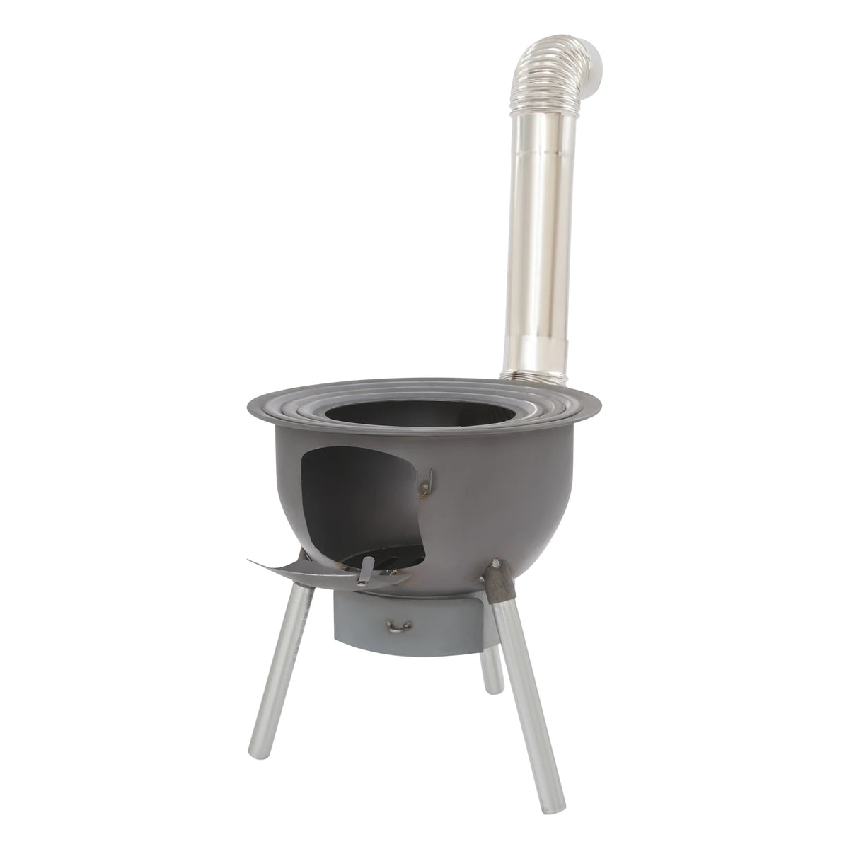 Portable Wood Stove Fire Pit With Grill Grate For Camping