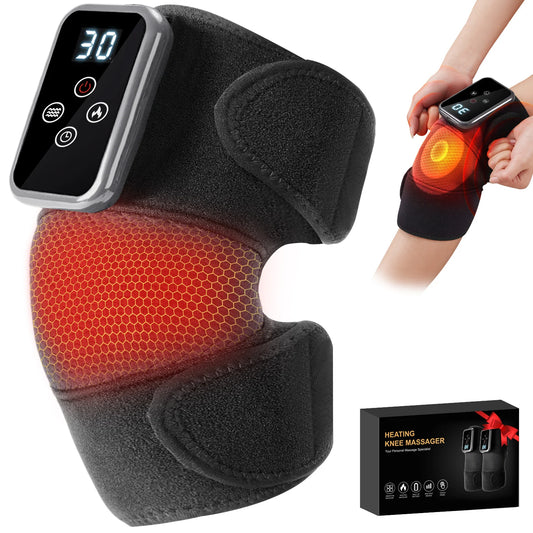 Leercon Heated Knee Massager And Vibration Pad For Joint Relief