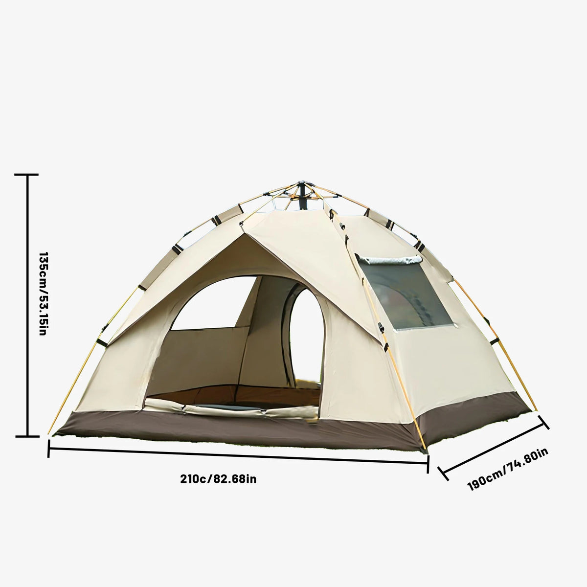 Pakicetus Instant Pop Up Dome Tent Easy Setup Family Camping