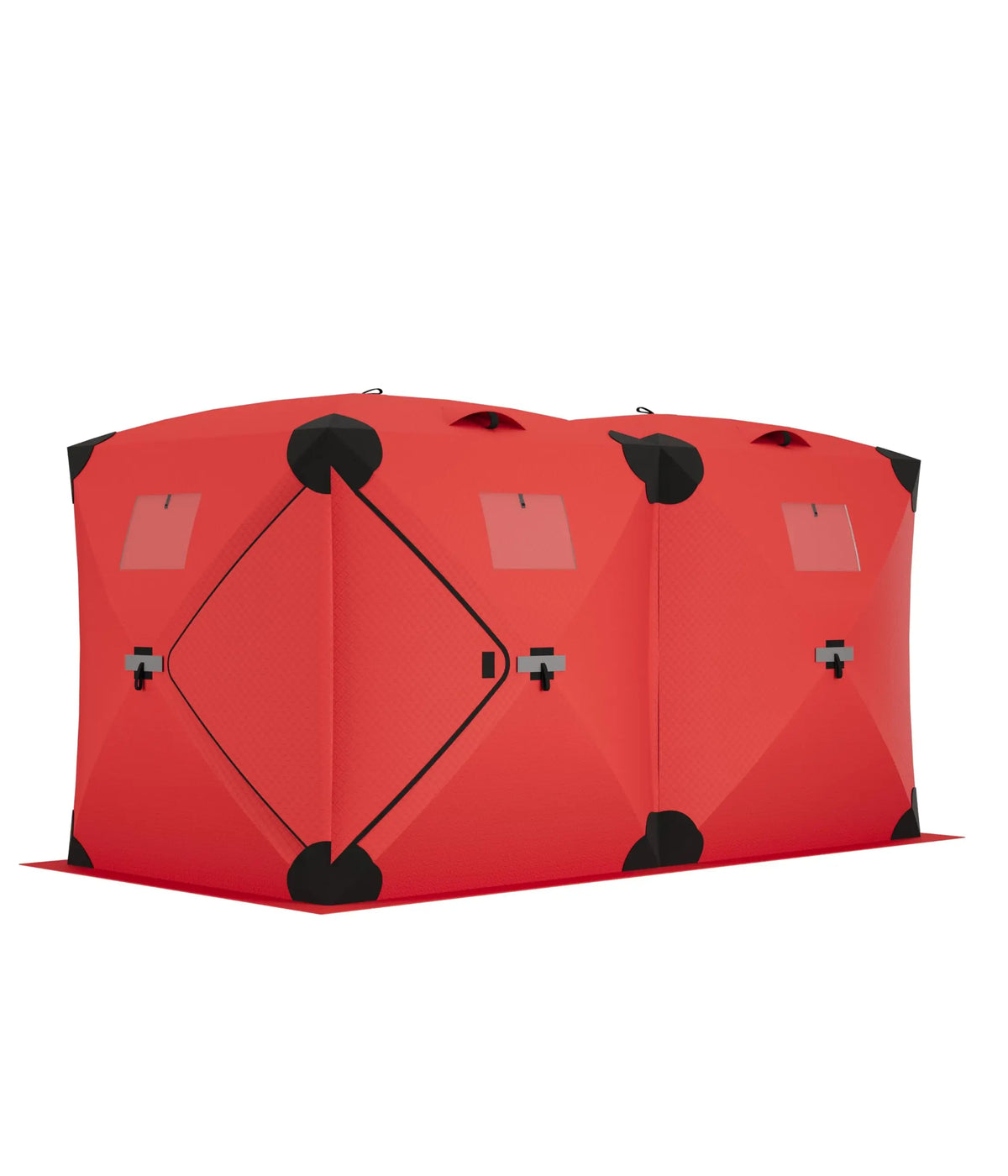 Insulated Windproof Portable Hub Style Ice Fishing Tent