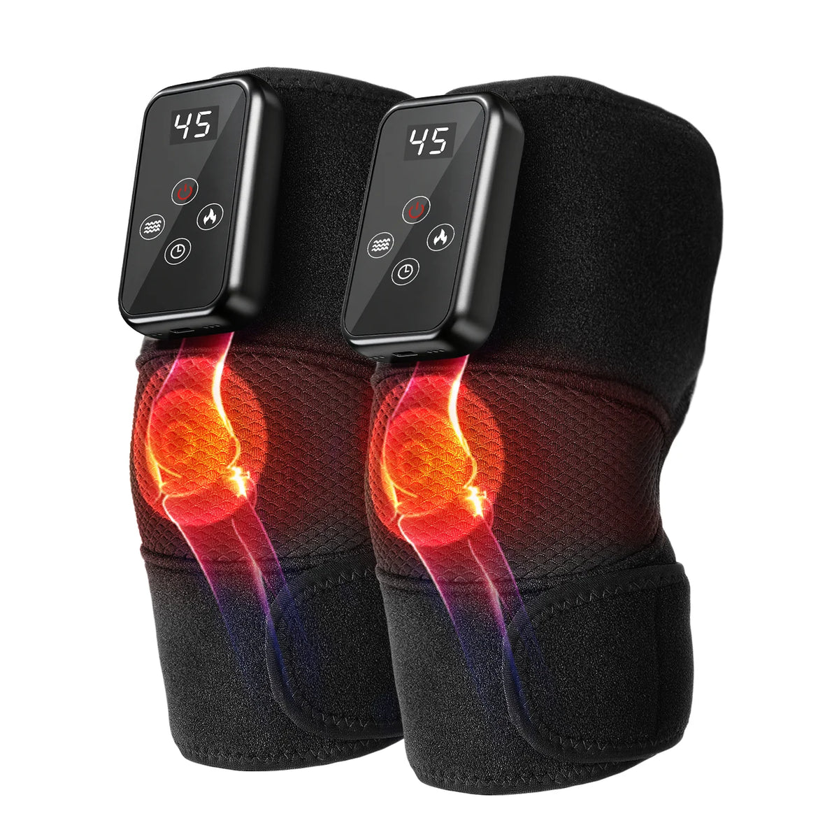 Leercon Heated Knee Elbow Shoulder Vibrating Therapy Wrap
