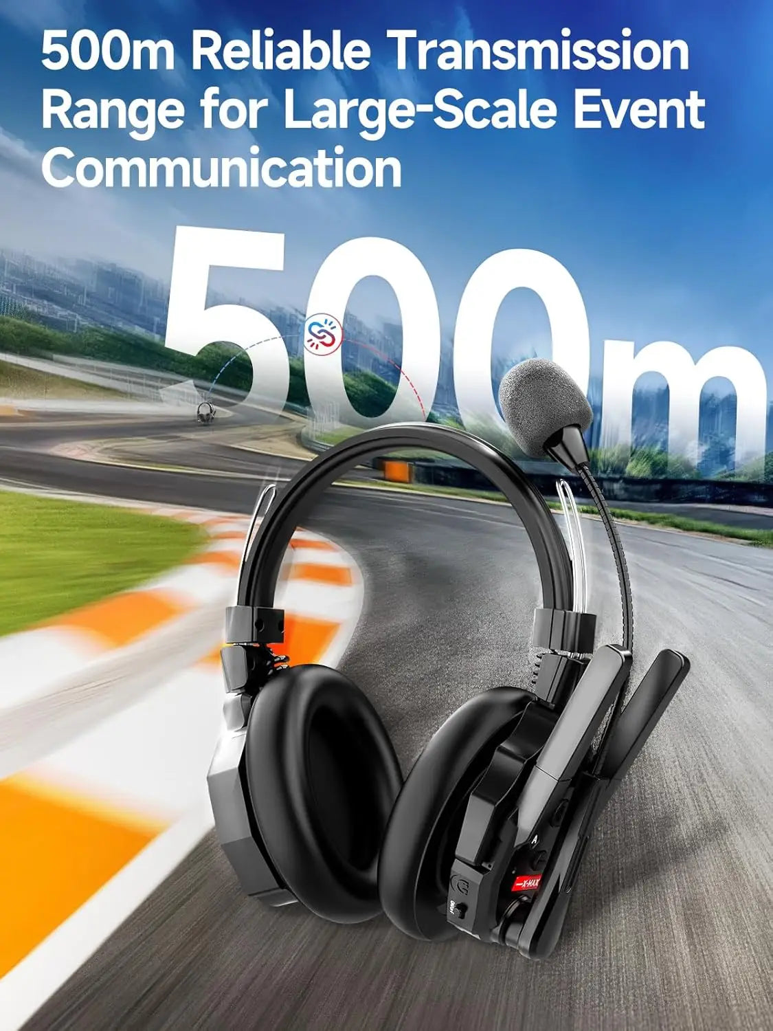 Synco Xtalk Xmax2 Wireless Intercom Headset System With Noise Reduction