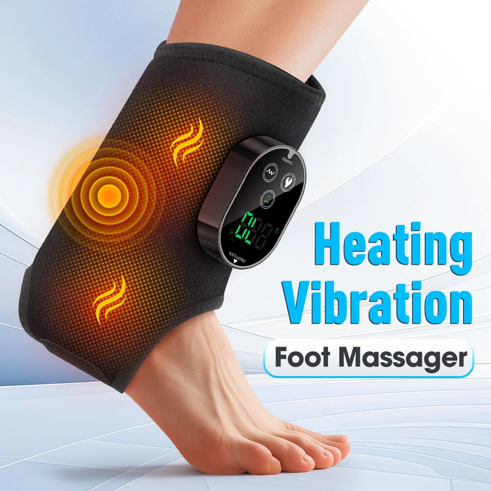 Hailicare Heat And Vibration Massager For Ankle Calf Foot