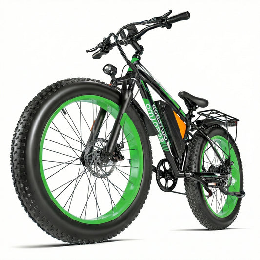 26" Fat Tire Electric Bike for Adults 48V 20Ah Battery 1000W Motor (Peak 1500W)  25-30MPH Fast Mountain Ebike Snow Beach Bicycle