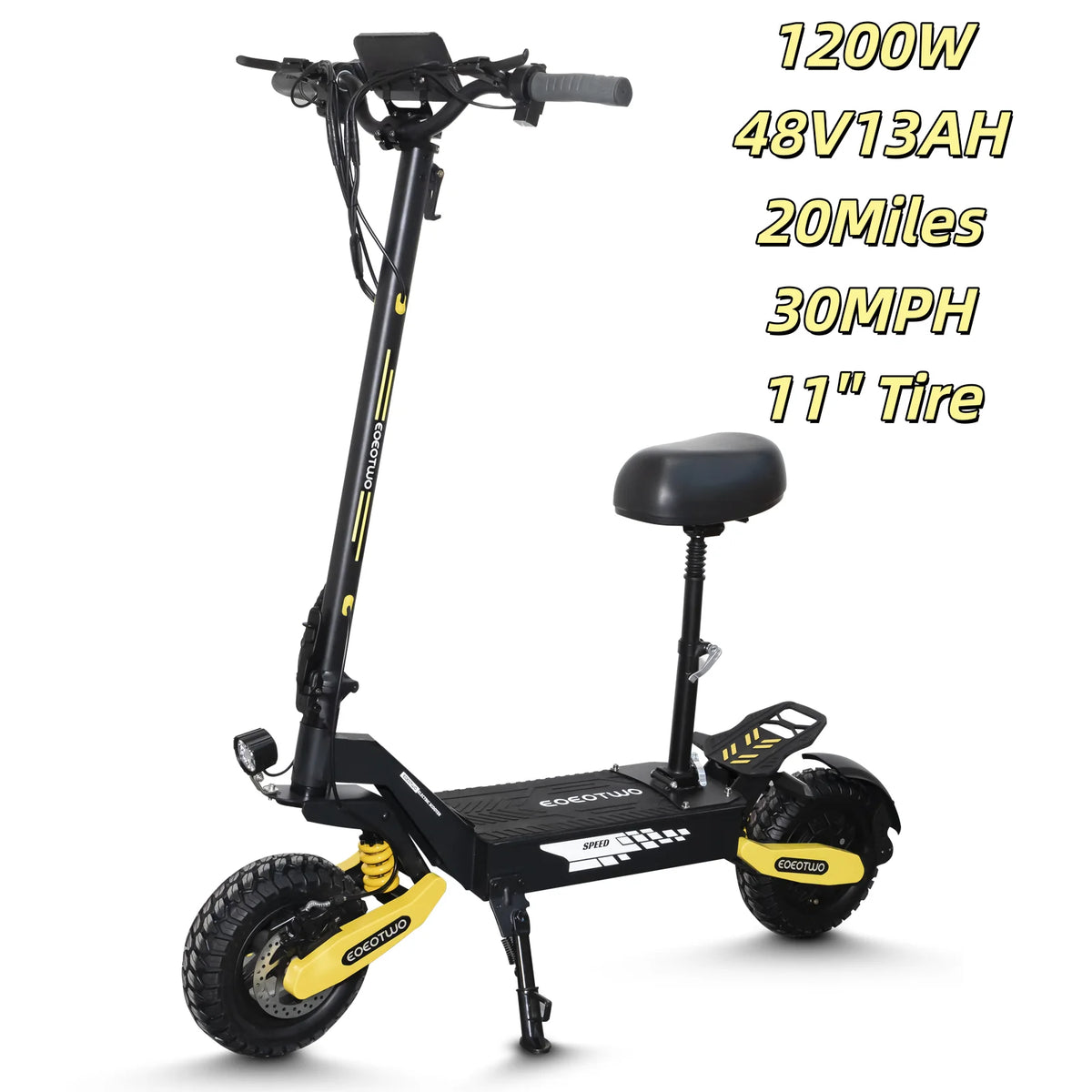 Eoeotwo 1200W Off Road Electric Scooter For Daily Commuting