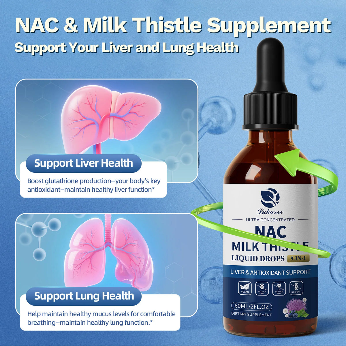 Beworths Nac Supplement With Milk Thistle For Liver Support