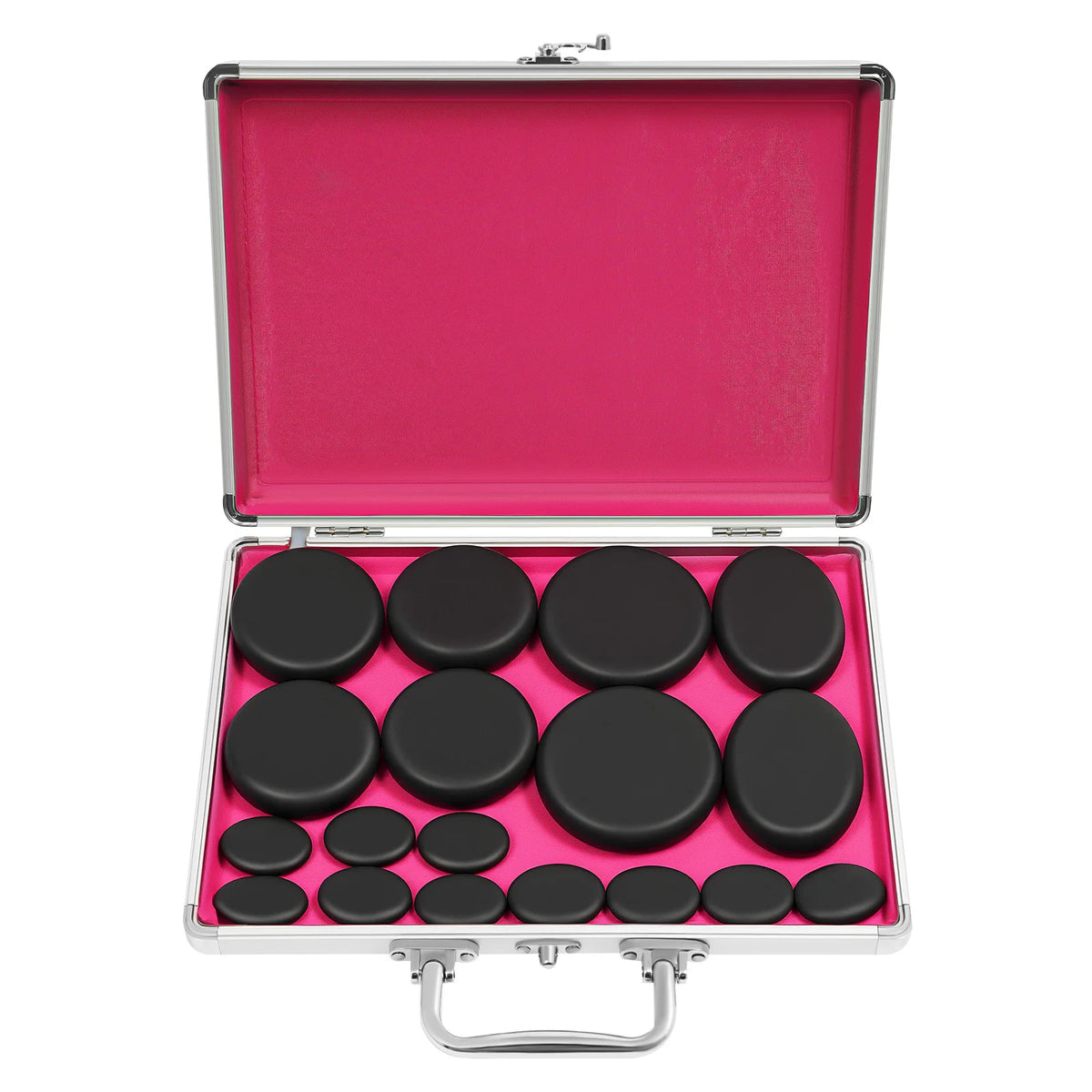 Volcanic Hot Stone Massage Kit With Integrated Heating Box