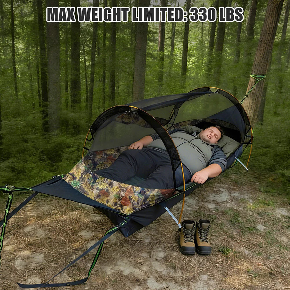 Night Cat Waterproof Flat Lay Hammock Tent With Mosquito Net