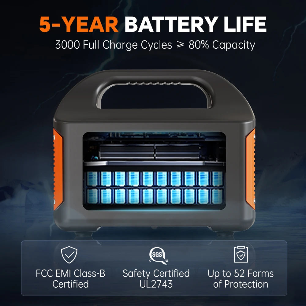 GaiaRay 500W Portable Solar Power Station With LED Display