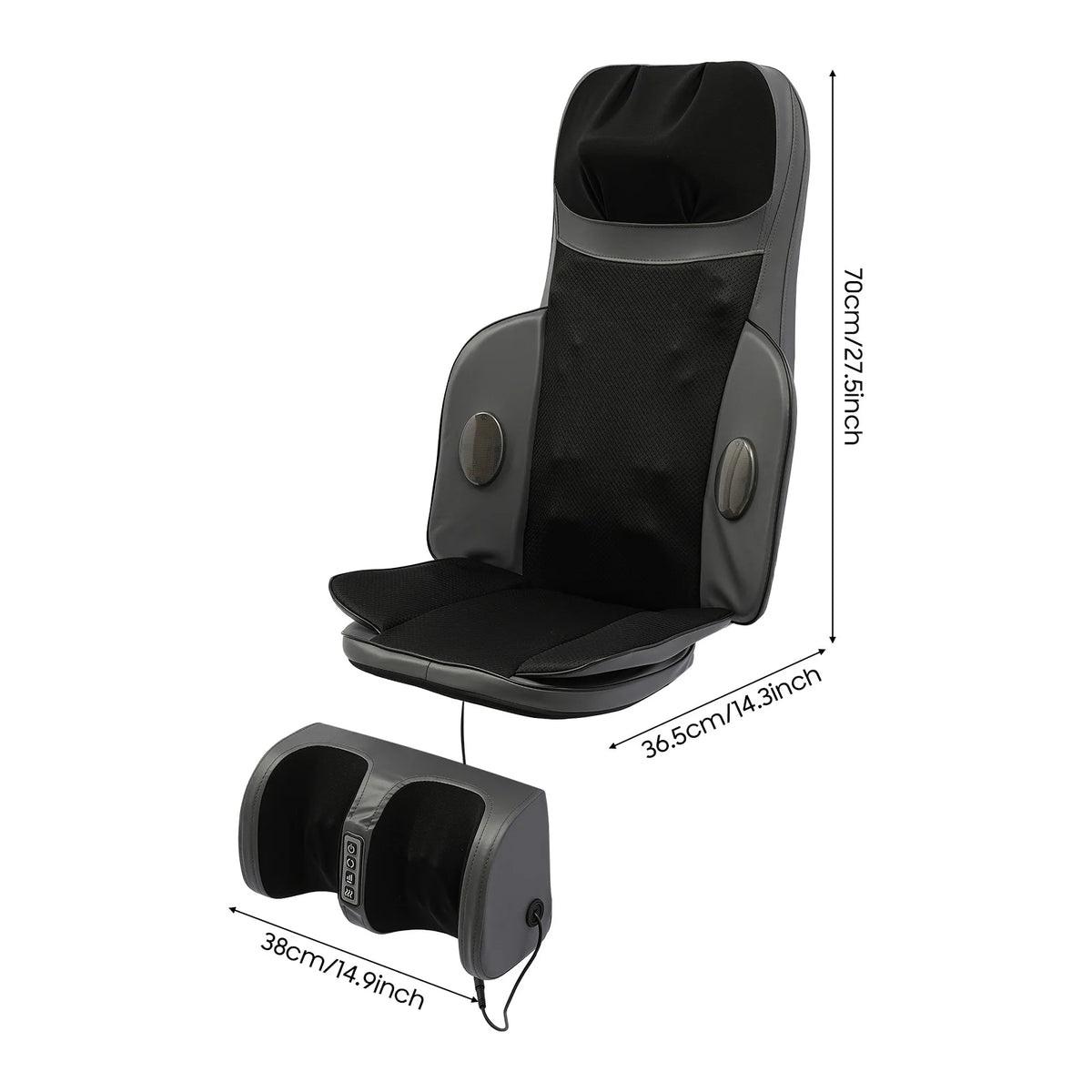 Electric Massage Seat Cushion With Acupressure Heating For Home Office