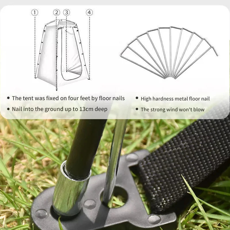 Portable Outdoor Privacy Shower And Changing Tent For Camping